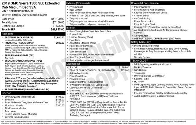 gmc sierra 1500 2019 1GTR9BED3KZ408432 image